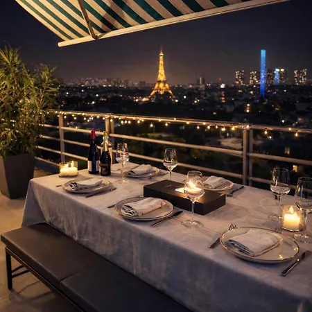 Luxury Flat - Eiffel Tower View & Terrace - Air Conditioning Appartamento *